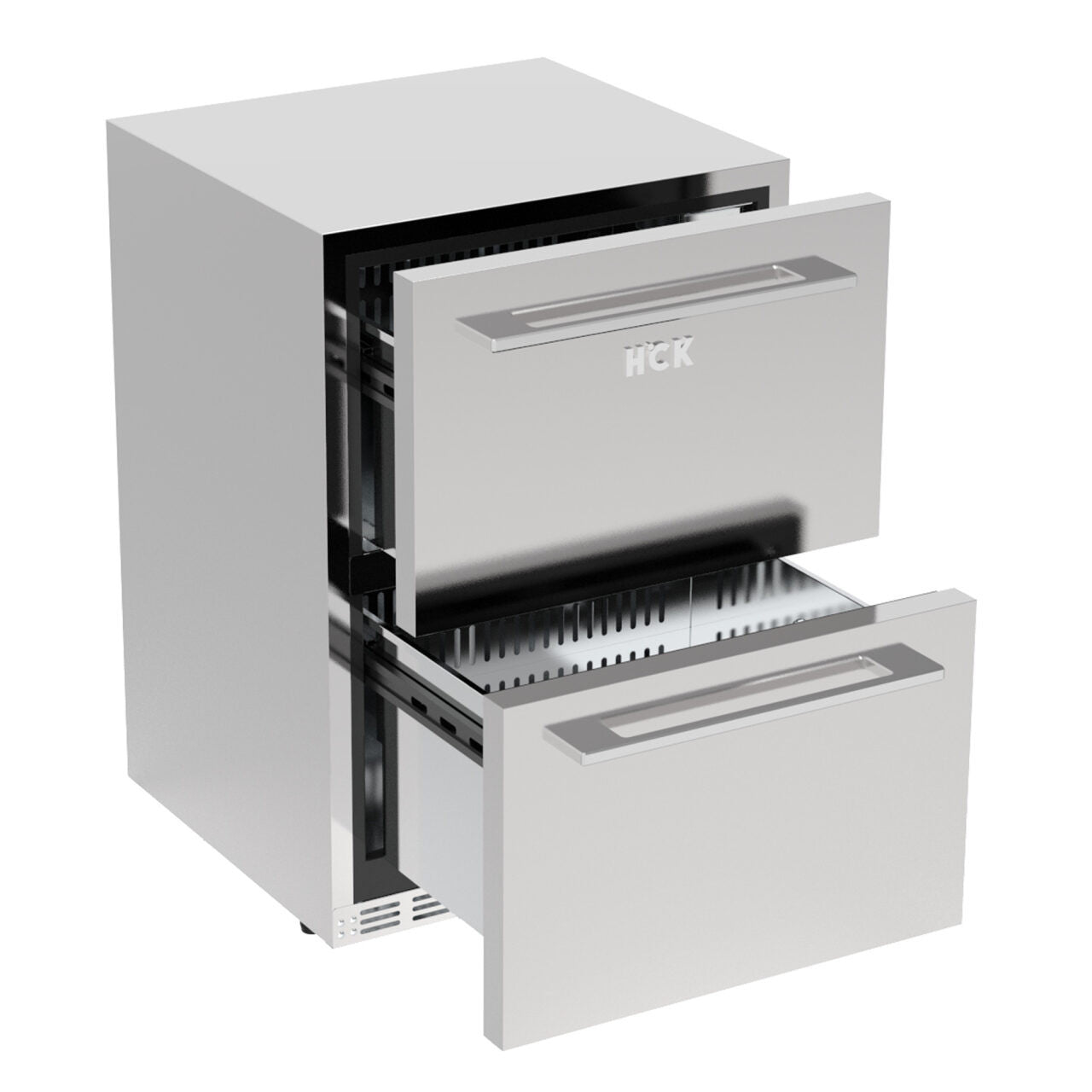 HCK 5.12 Cubic Ft. Indoor/Outdoor Stainless Steel Dual Drawer Refridgerator