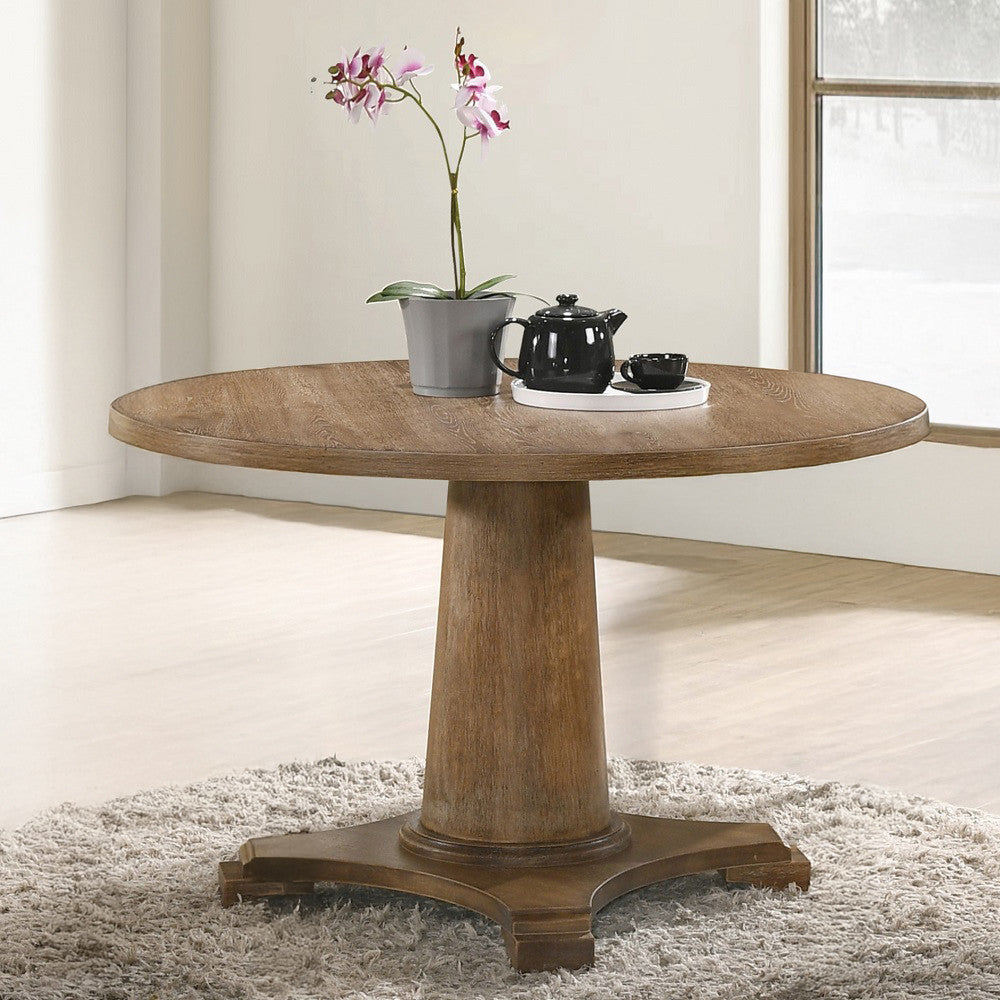 ACME 77160 Yotam Dining Table, Salvaged Oak Finish