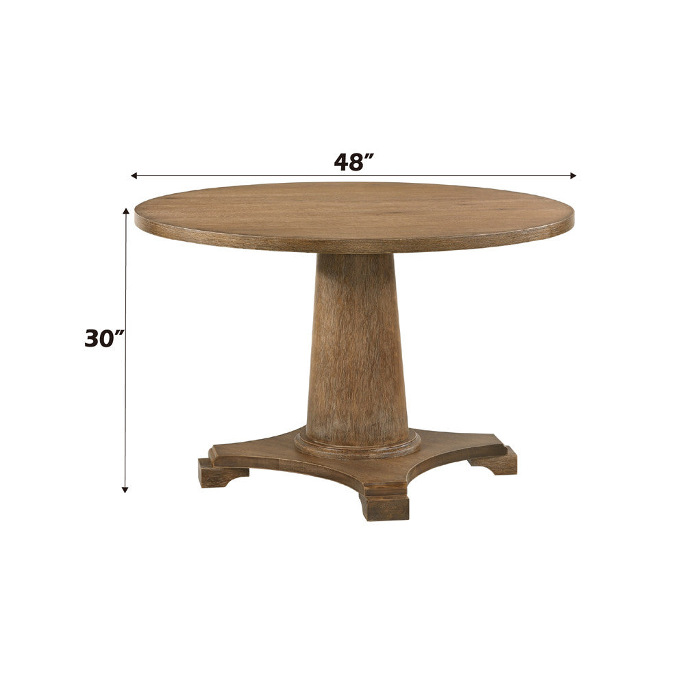 ACME 77160 Yotam Dining Table, Salvaged Oak Finish