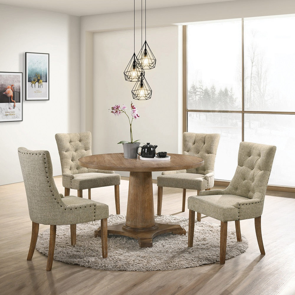 ACME 77160 Yotam Dining Table, Salvaged Oak Finish