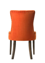 ACME 77164 Farren Side Chair, Orange Velvet & Espresso Finish