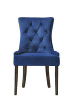 ACME 77165 Farren Side Chair, Blue Velvet & Espresso Finish