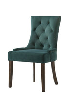ACME 77166 Farren Side Chair, Green Velvet & Espresso Finish