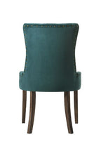 ACME 77166 Farren Side Chair, Green Velvet & Espresso Finish
