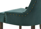 ACME 77166 Farren Side Chair, Green Velvet & Espresso Finish
