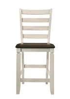 ACME 77183 Tasnim Counter Height Chair, Oak & Antique White Finish