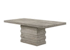 ACME 77185 Faustine Dining Table, Salvaged Light Oak Finish
