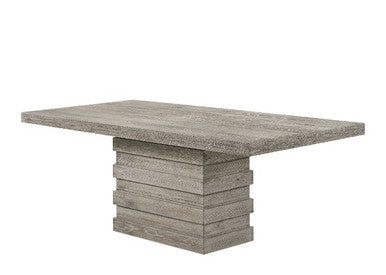ACME 77185 Faustine Dining Table, Salvaged Light Oak Finish