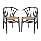 Modway EEI-4168 Flourish Spindle Wood Dining Side Chair Set of 2