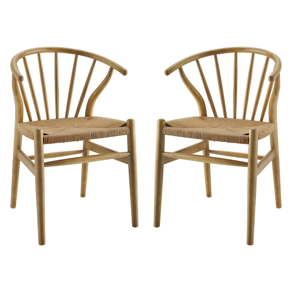Modway EEI-4168 Flourish Spindle Wood Dining Side Chair Set of 2