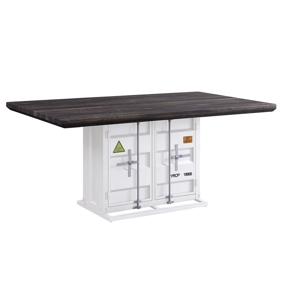 ACME 77880 Cargo Dining Table, White