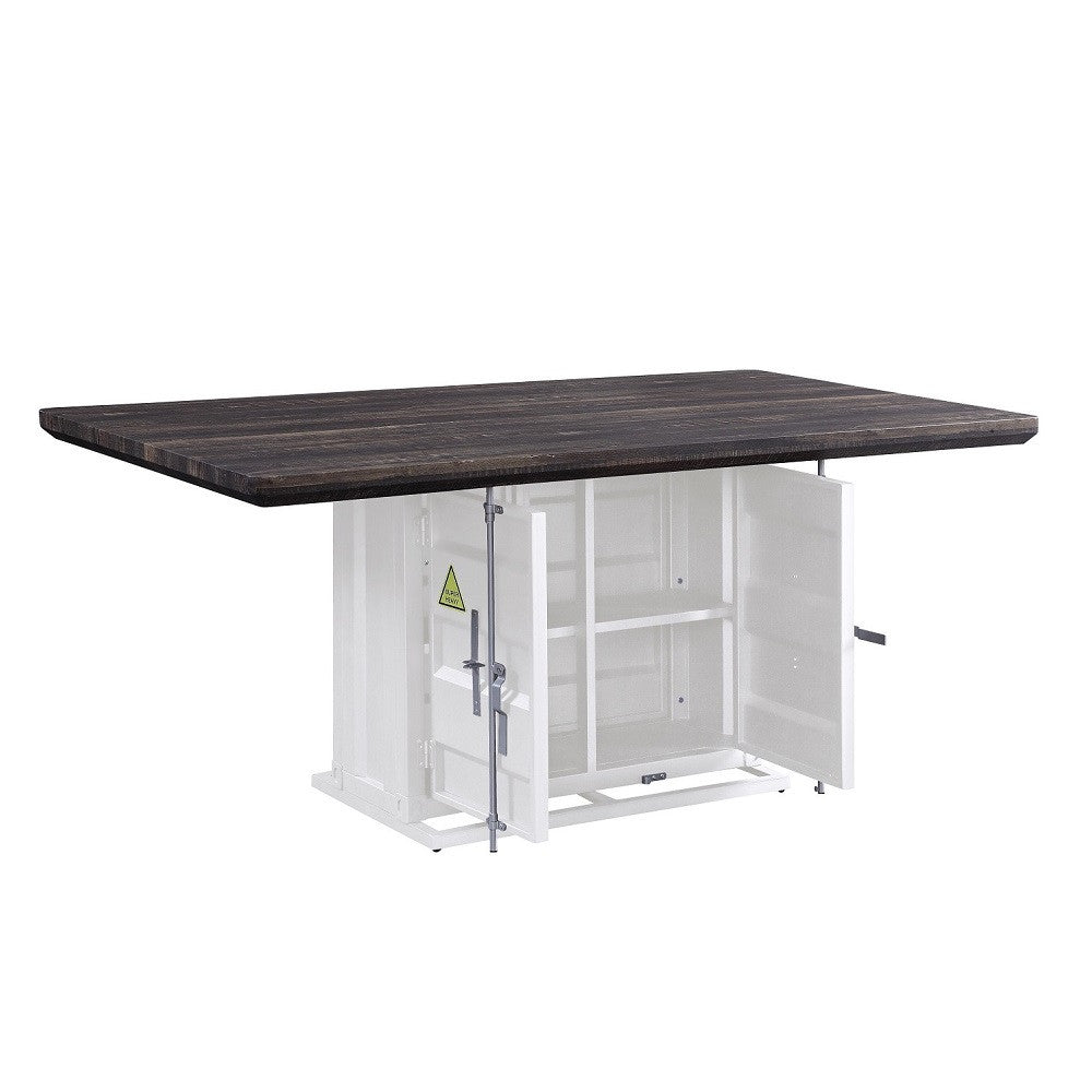 ACME 77880 Cargo Dining Table, White