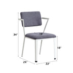 ACME 77882 Cargo Side Chair, White
