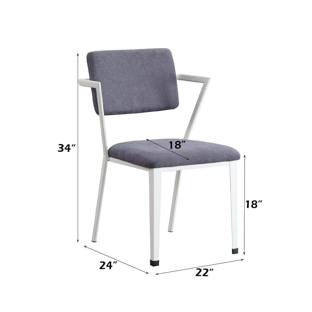 ACME 77882 Cargo Side Chair, White