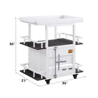 ACME 77889 Cargo Serving Cart, White