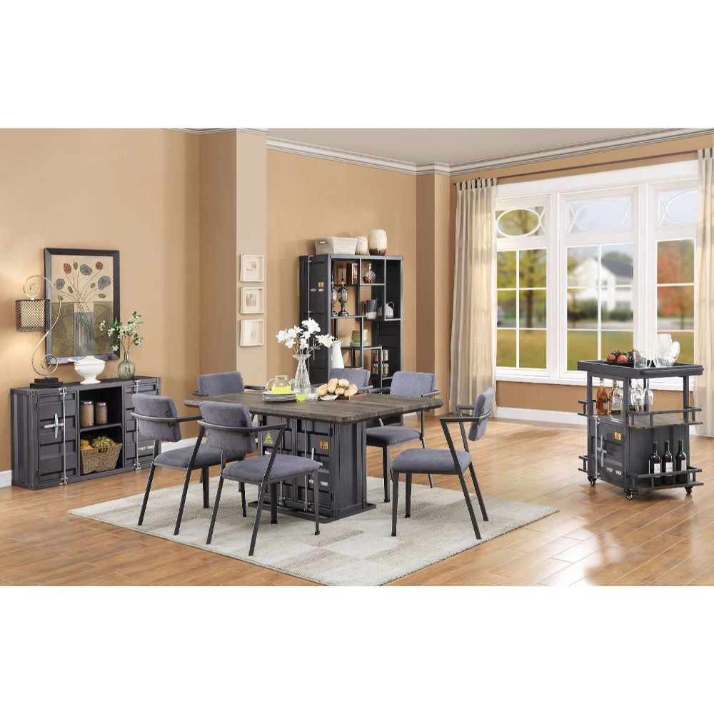 ACME 77900 Cargo Dining Table, Gunmetal