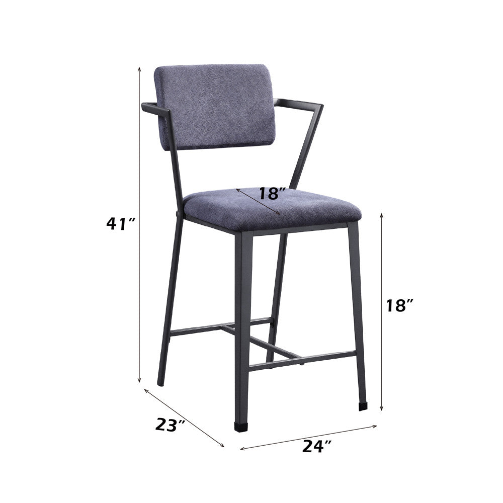 ACME 77907 Cargo Counter H Chair, Gunmetal