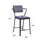 ACME 77907 Cargo Counter H Chair, Gunmetal