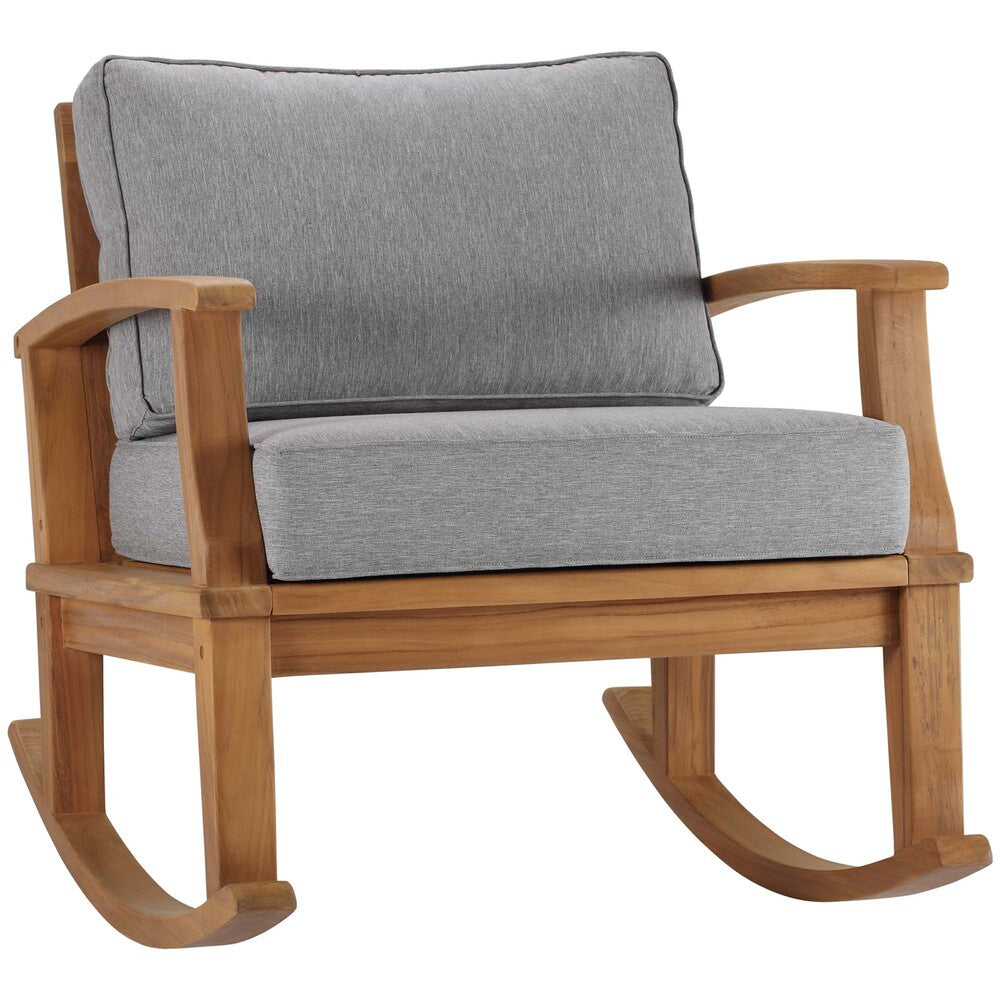 Modway EEI-4177 Marina Outdoor Patio Teak Rocking Chair