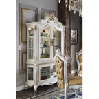 ACME 78213 Picardy Curio Cabinet, Antique Pearl