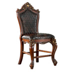 ACME 78222 Picardy Counter Height Chair (Set-2), Cherry Oak & PU