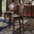 ACME 78222 Picardy Counter Height Chair (Set-2), Cherry Oak & PU