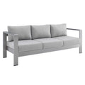 Modway EEI-4228 Shore Sunbrella&reg; Fabric Aluminum Outdoor Patio Sofa