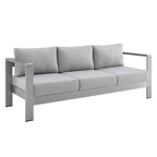 Modway EEI-4228 Shore Sunbrella&reg; Fabric Aluminum Outdoor Patio Sofa