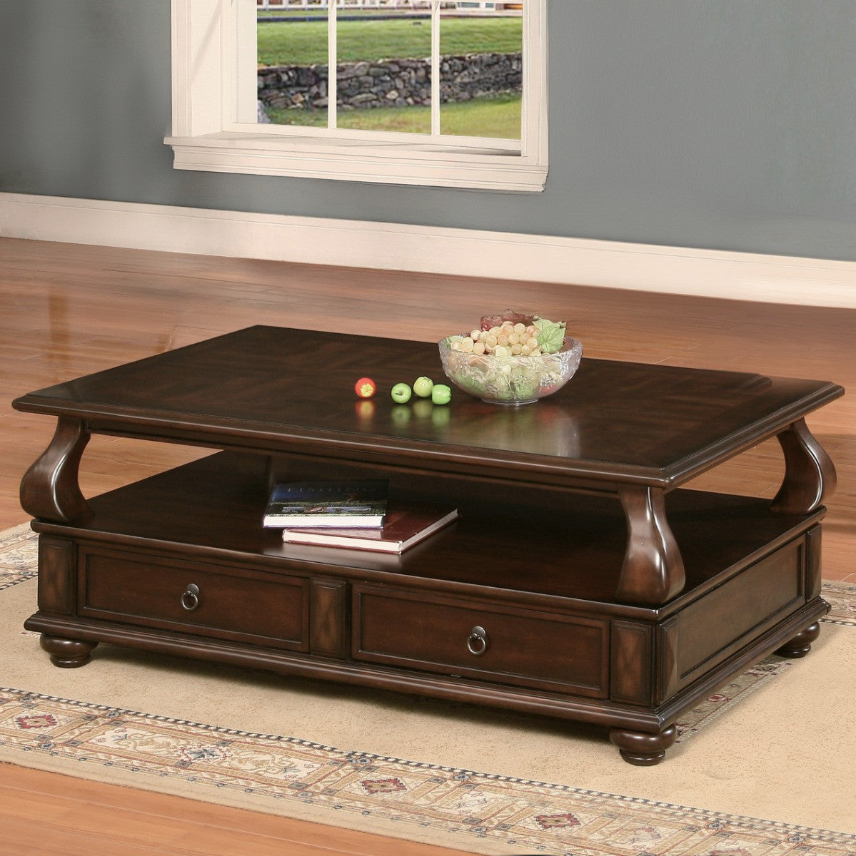ACME 80010 Amado Coffee Table, Walnut