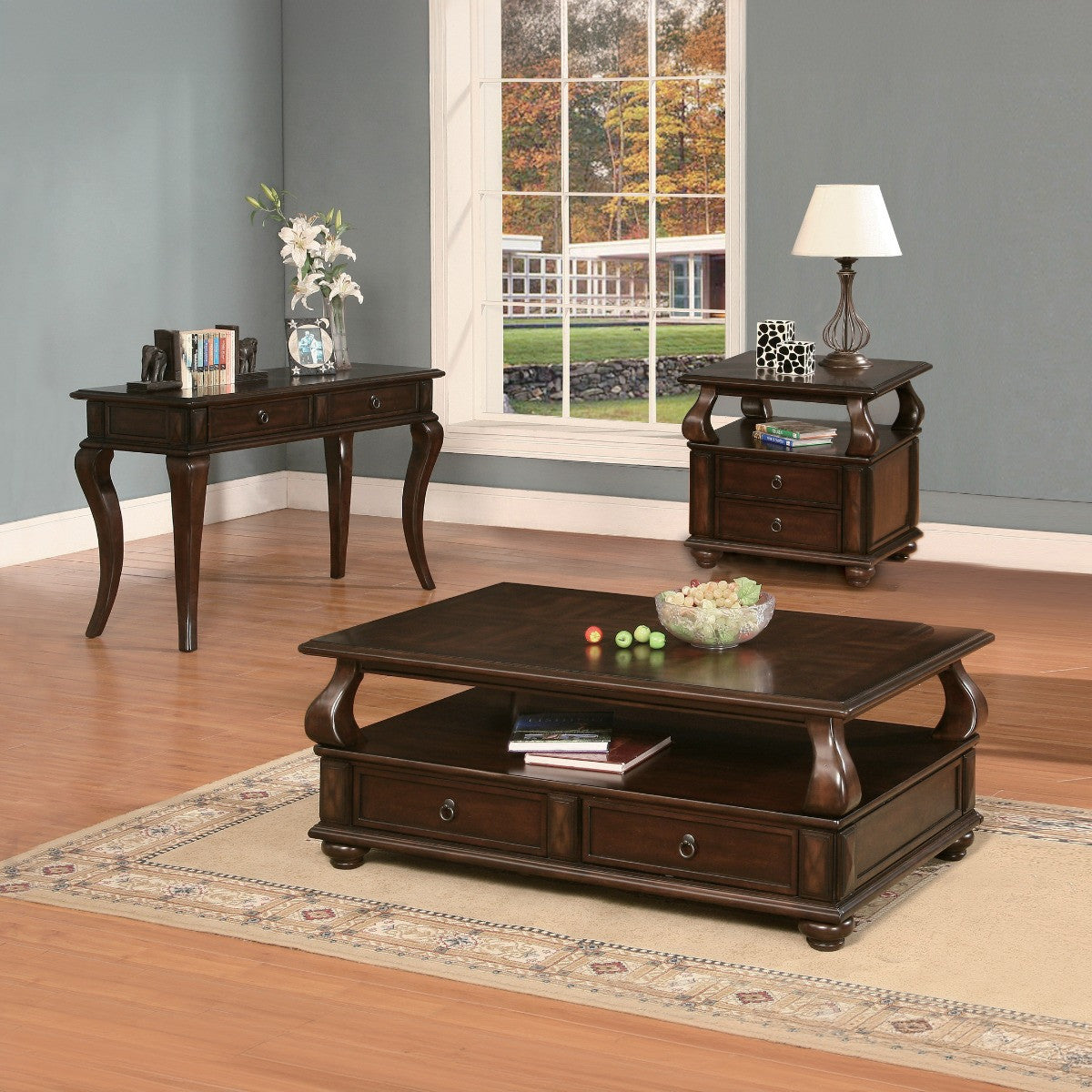 ACME 80010 Amado Coffee Table, Walnut