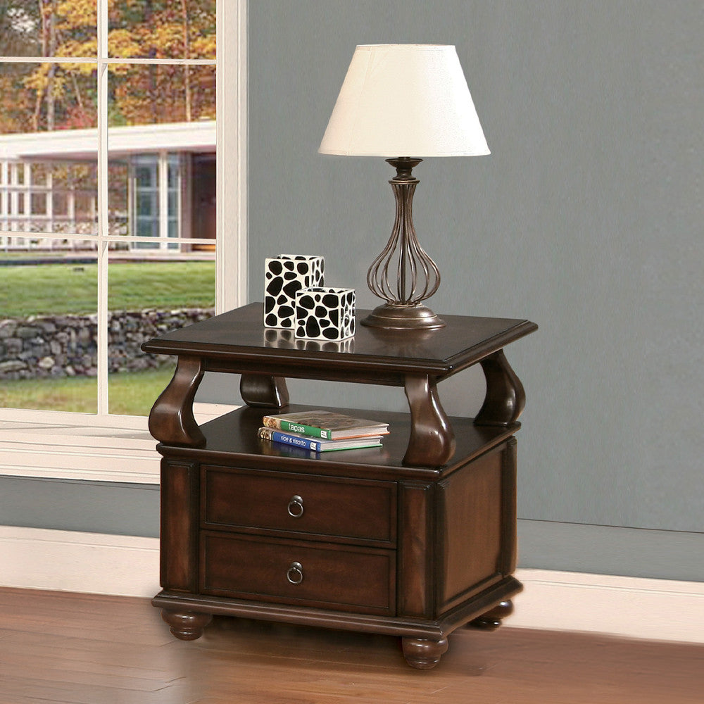 ACME 80012 Amado End Table, Walnut