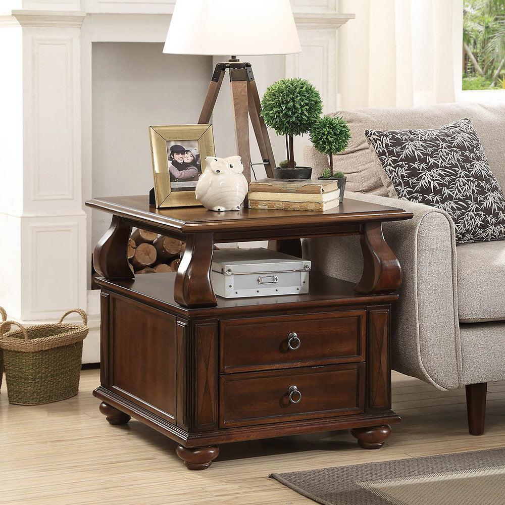 ACME 80012 Amado End Table, Walnut