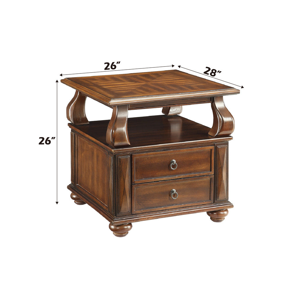 ACME 80012 Amado End Table, Walnut
