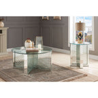 ACME 80215 Nysa Coffee Table, Mirrored & Faux Crystals