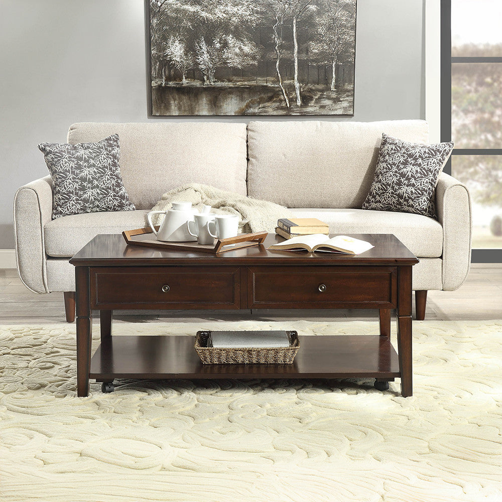 ACME 80254 Malachi Coffee Table with Lift Top, Walnut