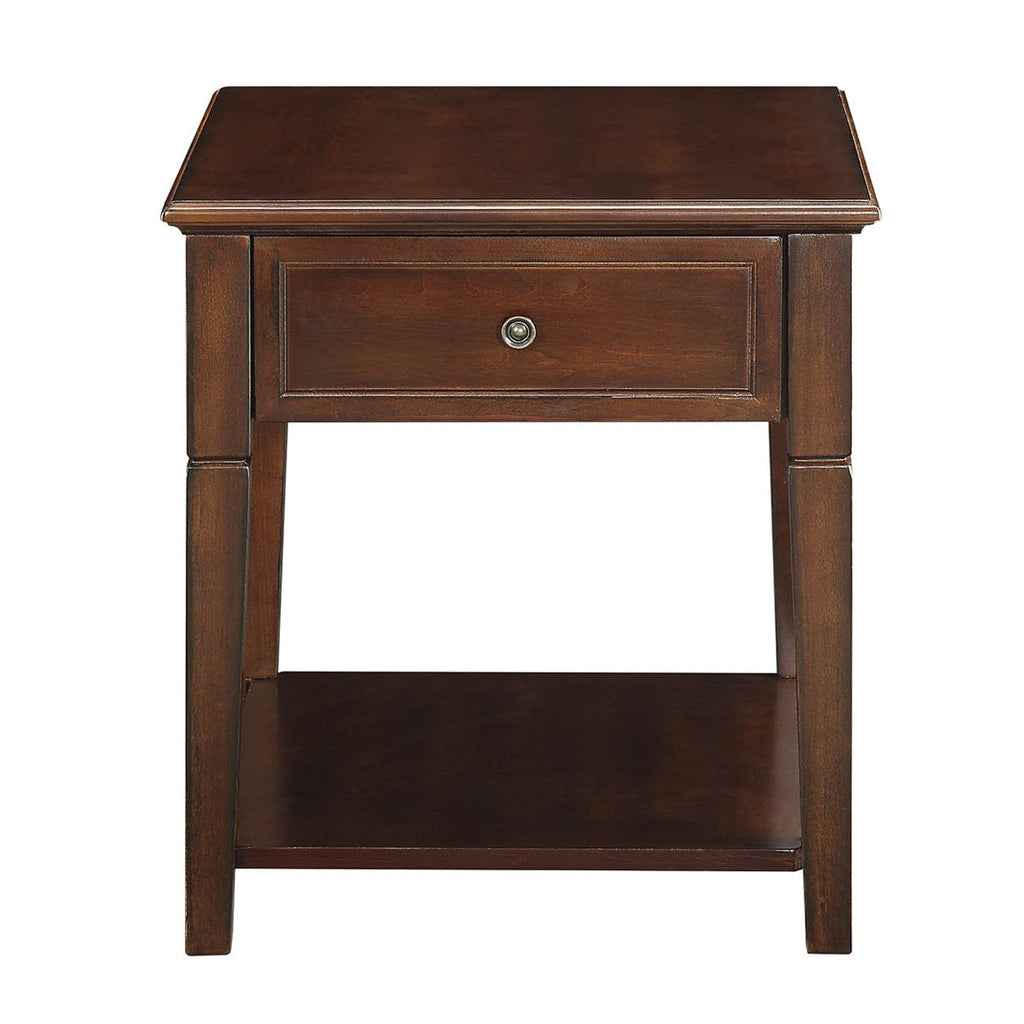 ACME 80255 Malachi End Table, Walnut