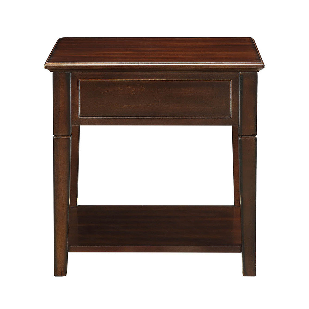 ACME 80255 Malachi End Table, Walnut