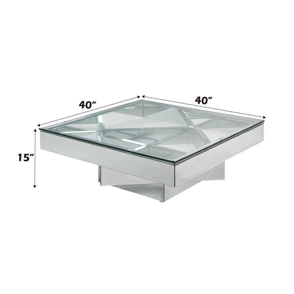 ACME 80270 Meria Coffee Table, Mirrored