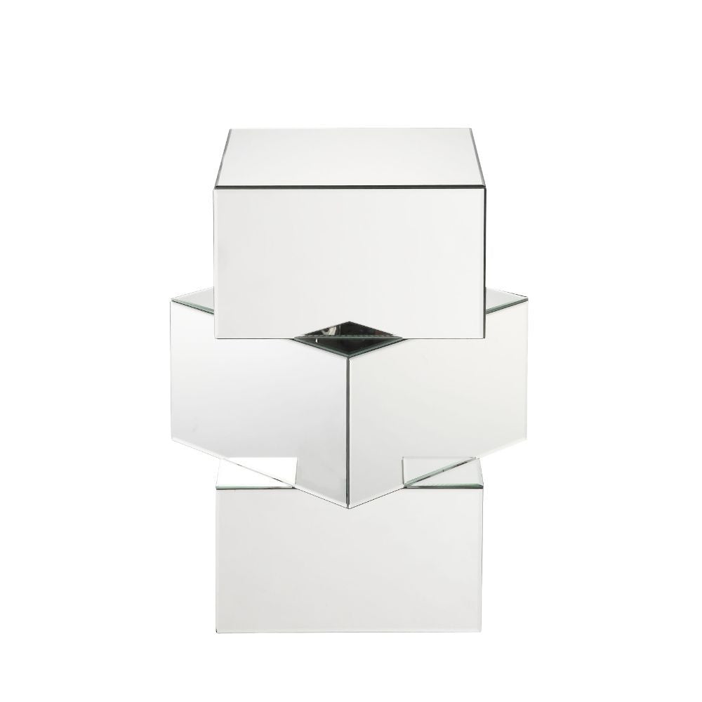ACME 80272 Meria End Table, Mirrored