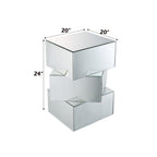 ACME 80272 Meria End Table, Mirrored