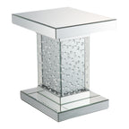 ACME 80284 Nysa End Table, Mirrored & Faux Crystals