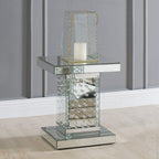 ACME 80284 Nysa End Table, Mirrored & Faux Crystals