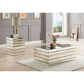 ACME 80330 Osma Coffee Table, Mirrored & Gold