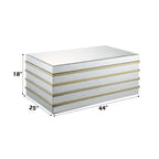 ACME 80330 Osma Coffee Table, Mirrored & Gold