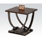 ACME 80357 Isiah End Table, Black Nickel