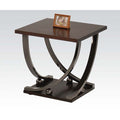 ACME 80357 Isiah End Table, Black Nickel