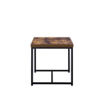 ACME 80617 Bob End Table, Weathered Oak & Black