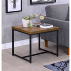 ACME 80617 Bob End Table, Weathered Oak & Black