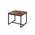 ACME 80617 Bob End Table, Weathered Oak & Black