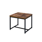 ACME 80617 Bob End Table, Weathered Oak & Black
